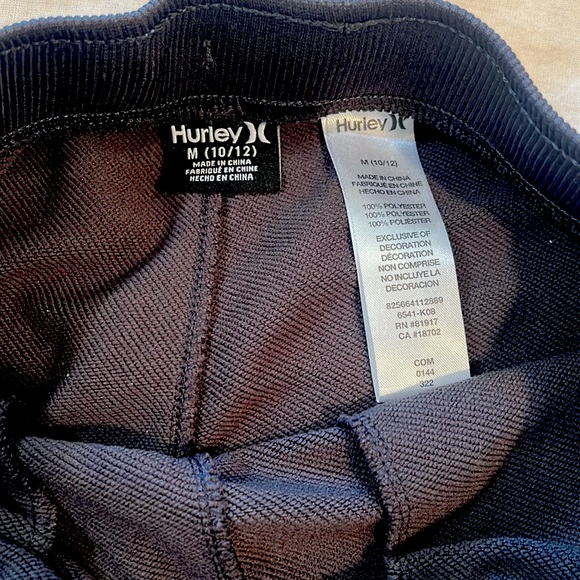 Hurley youth, medium, dark, heathered, gray joggers - Picture 2 of 4